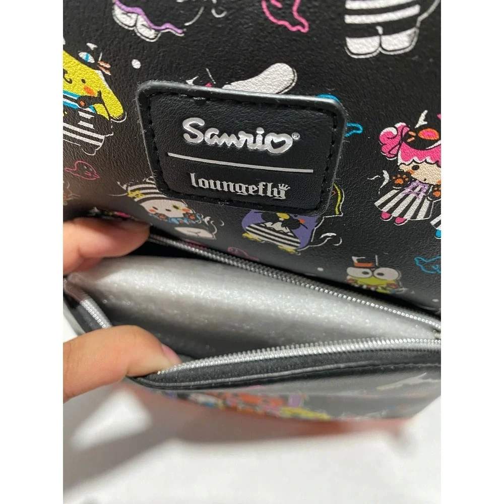 Loungefly Mini Backpack Sanrio Halloween Characters All Over Print Black